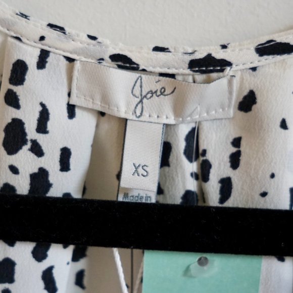 NEW Joie Acrux B Silk Tank in Porcelain Caviar Size XS - Picture 4 of 8